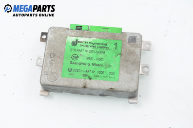 ECU for Ssang Yong Musso 2.9 TD, 120 hp automatic, 1999 № 36600-05000 / Bosch F005 E0 0001